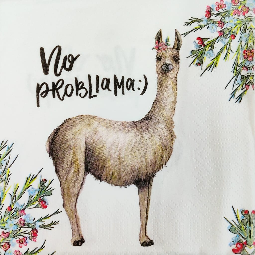 Llama Quote ( German Napkins Tissues )