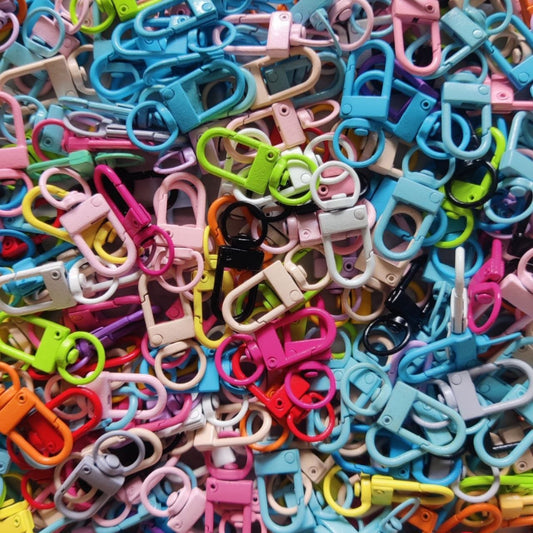 Lobster Swivel Clasp - Metal (Mixed Pastel Shades)