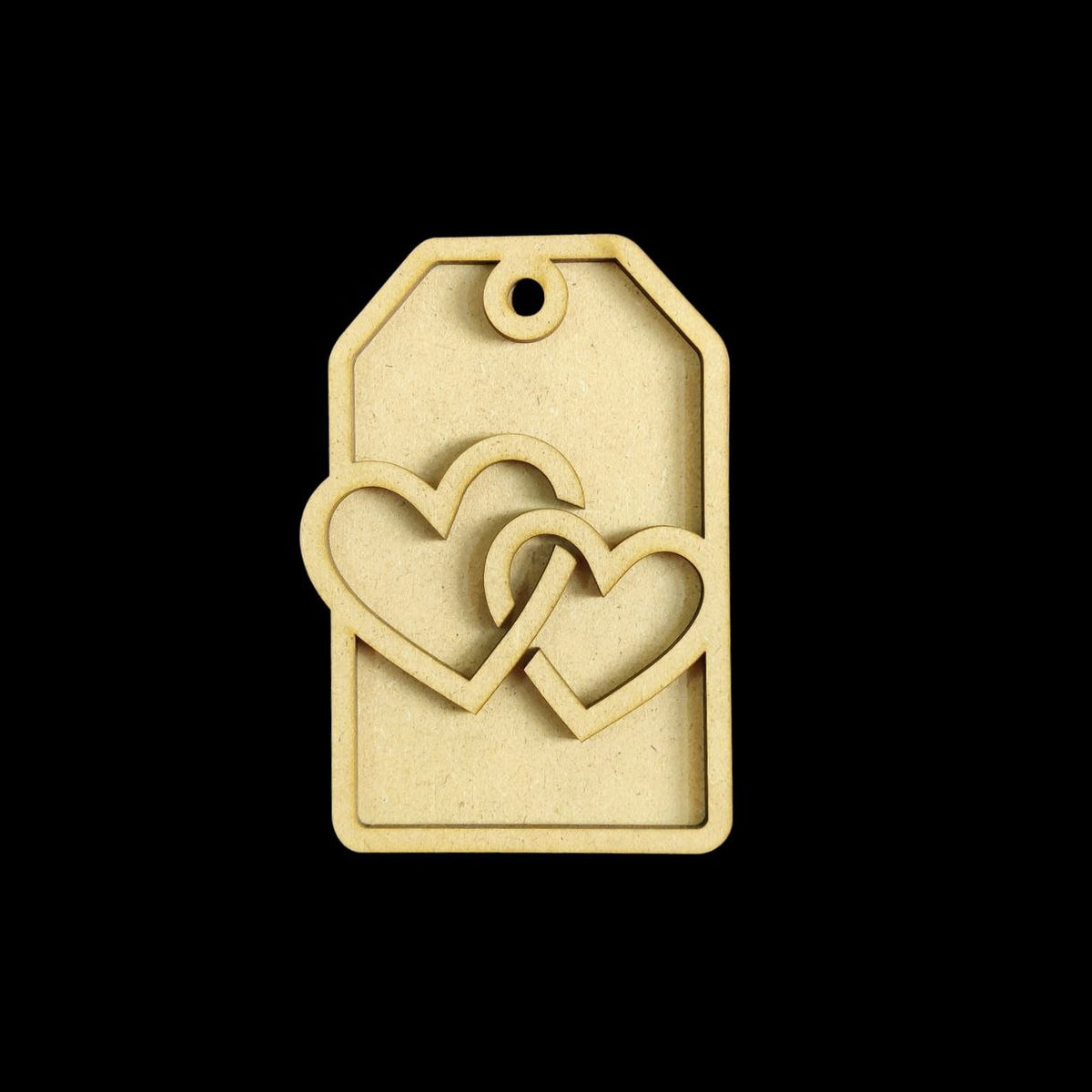 Interlocked Hearts - Love Tag (MDF Valentine's Collection)