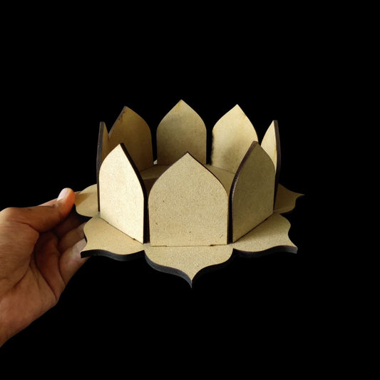 Lotus Aasan - Tealight holder (MDF)