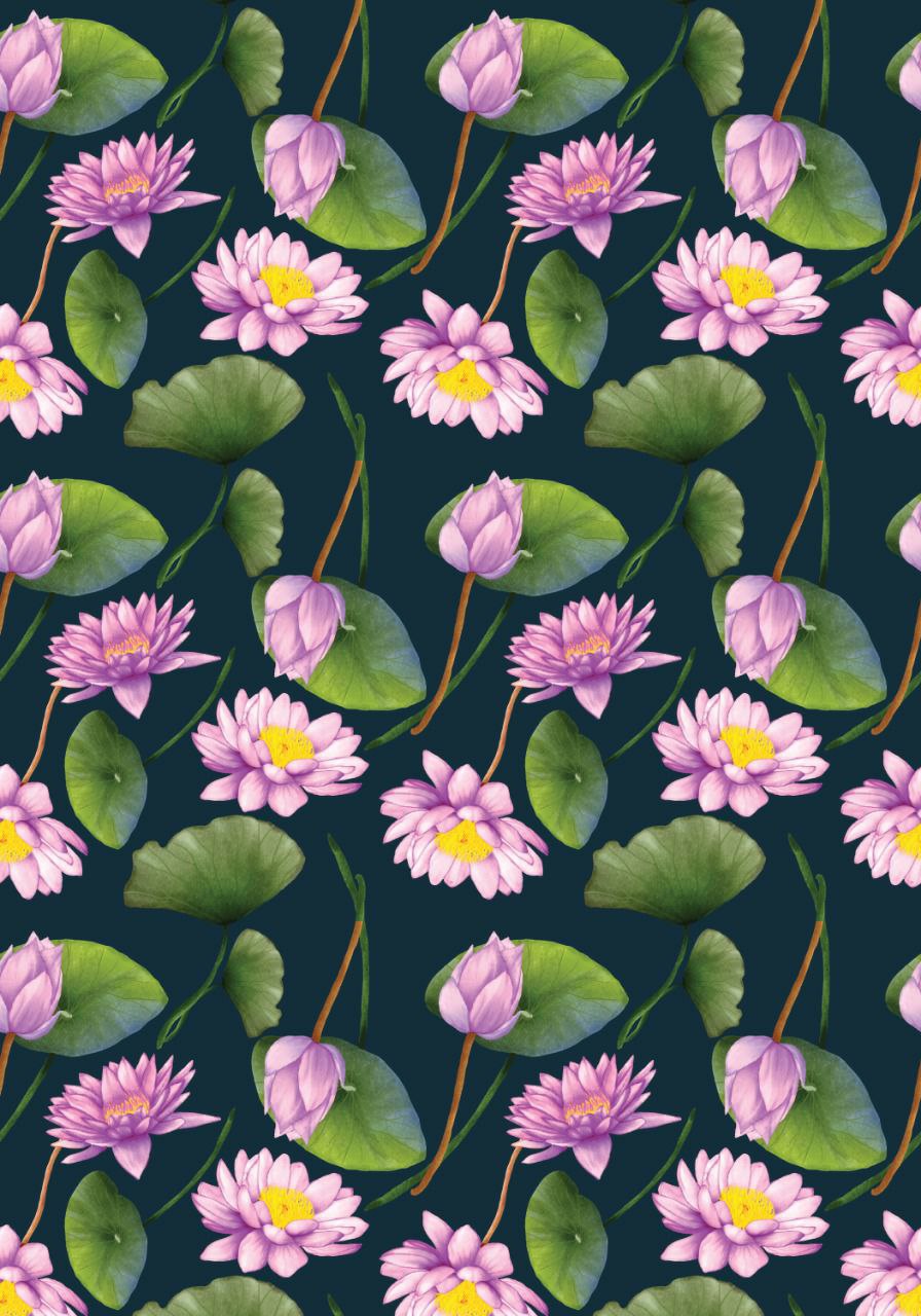 Lotus Pattern ( Decoupage papers )