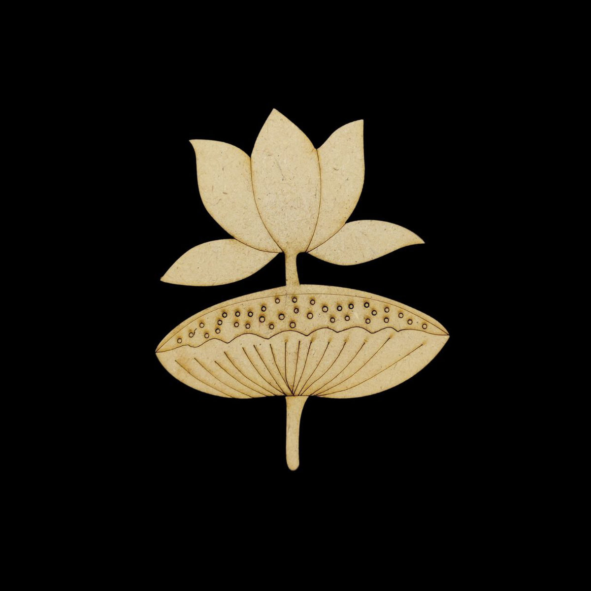 Lotus Pichwai - FolkArt (Premarked Embellishments MDF)