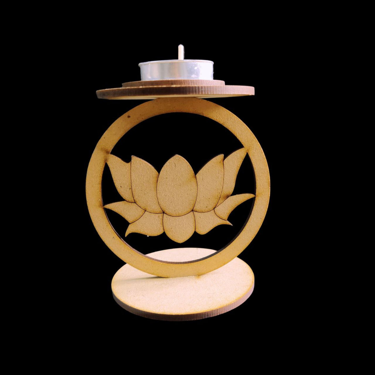 Lotus (Tealight Holder MDF) Festive