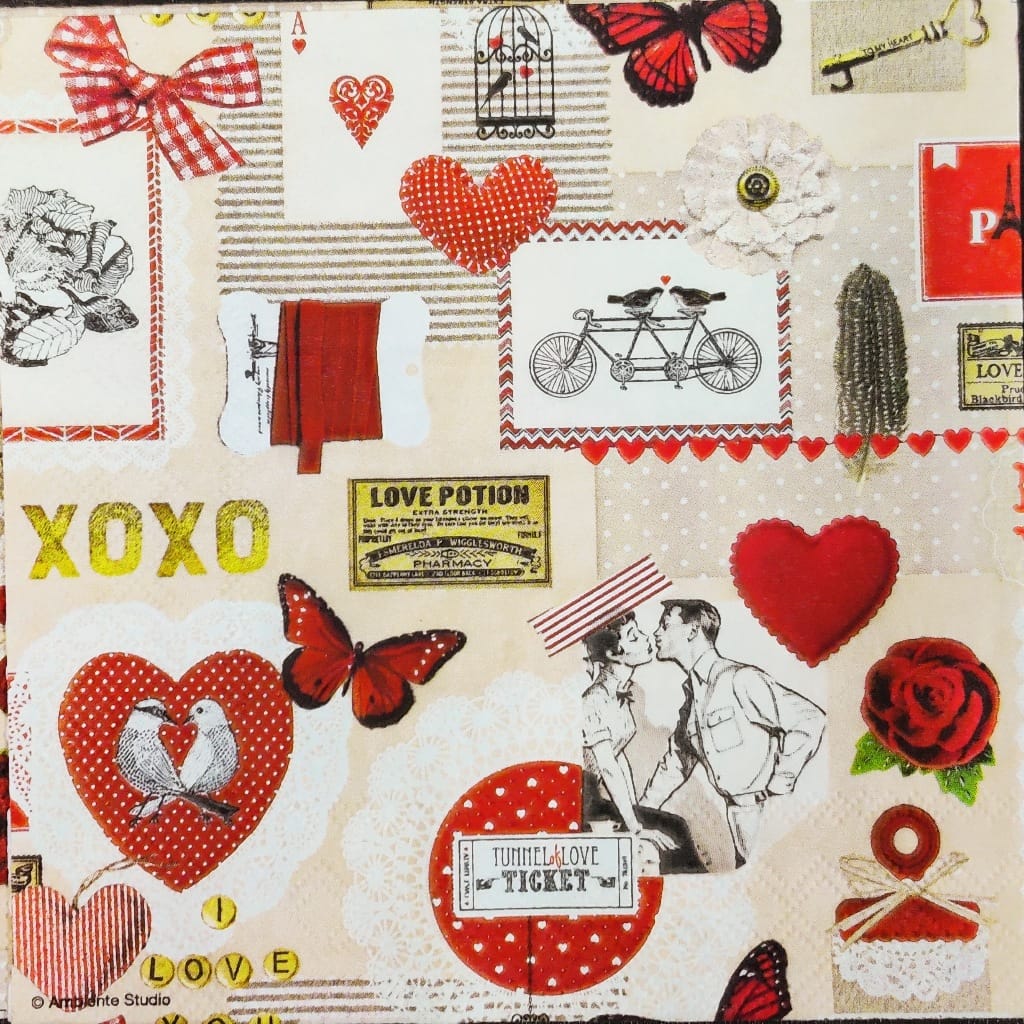 Love Stamps ( German Napkins Tissues )