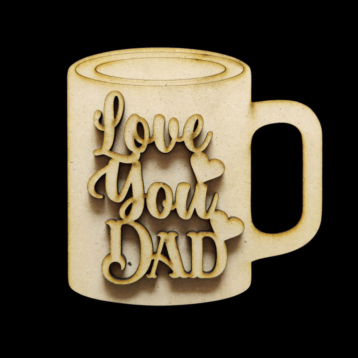 Love you Dad ( Father's day - MDF Fridge Magnet Base )