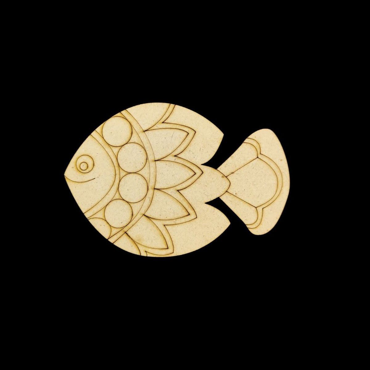 Madhubani-Fish - FolkArt (Premarked Embellishments MDF)