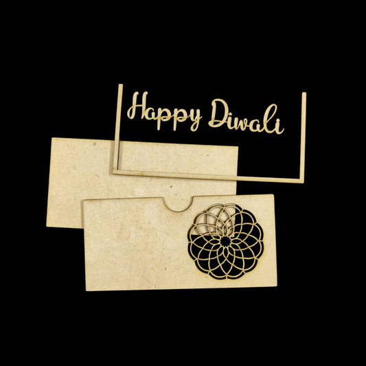 Mandala - Happy Diwali (MDF DIY Cash Envelope)