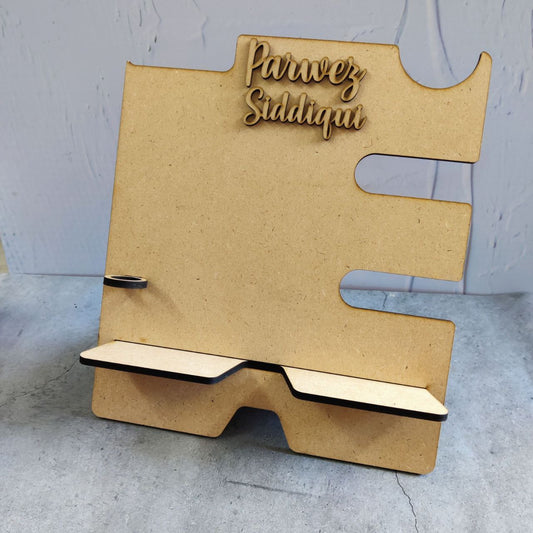 Docking Station for Men - Personalised ( MDF Desktop/Table Decor )