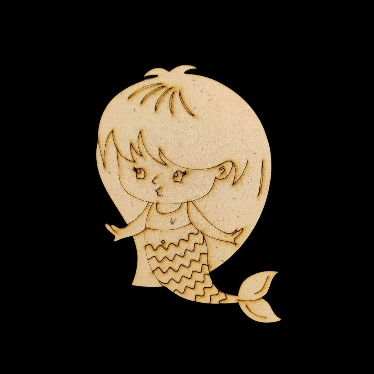 Mermaid ( MDF Premarked Painting Base )