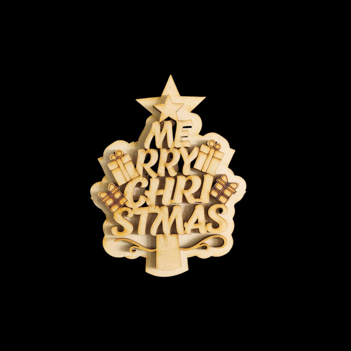 Merry christmas tree (MDF Christmas bases)