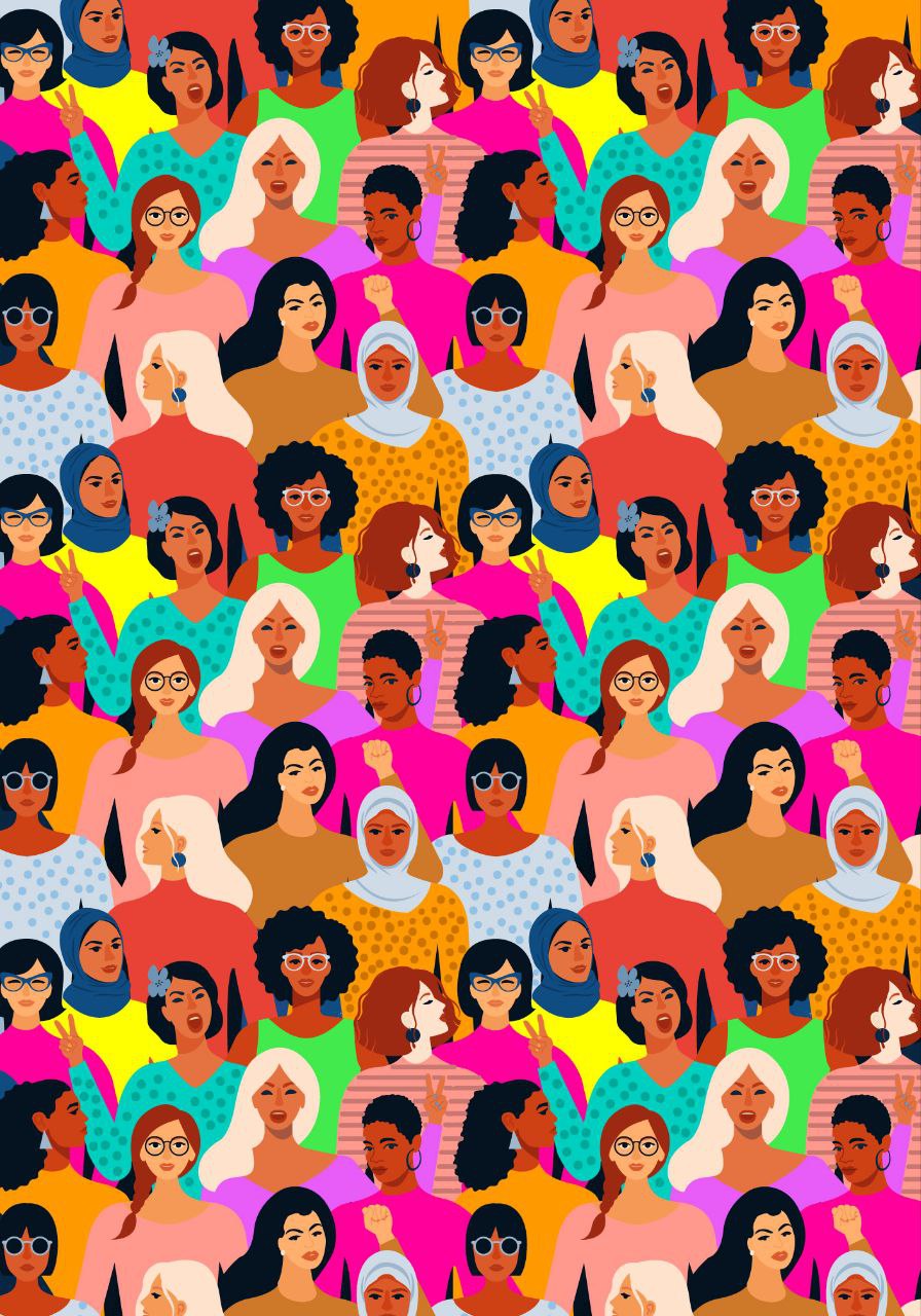 Millenial Women ( Instant Transfer Sheets )