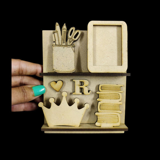 DIY Miniature Shelves - Personalised (MDF Fridge Magnet Base) Girl