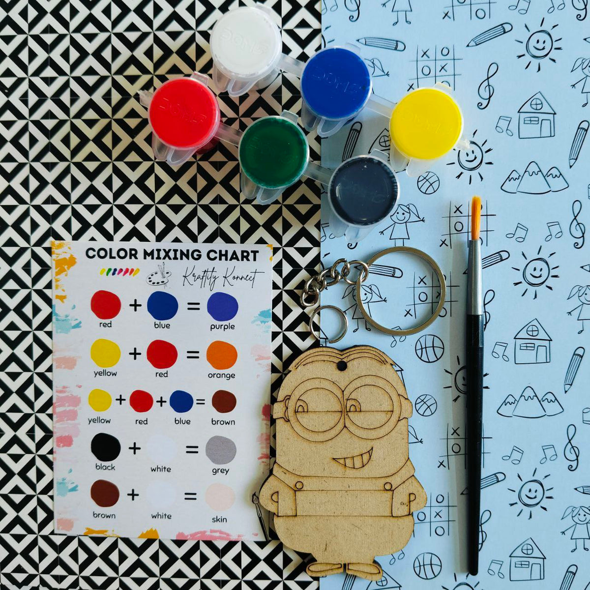 Minion (DIY Keychain Kit For Kids - MDF)