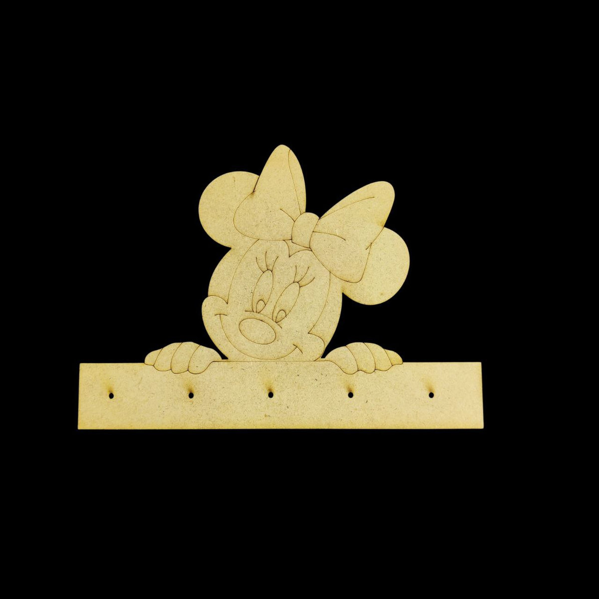 Minnie Mouse (Mini Keyholder - MDF Lasercut)Kids DIY