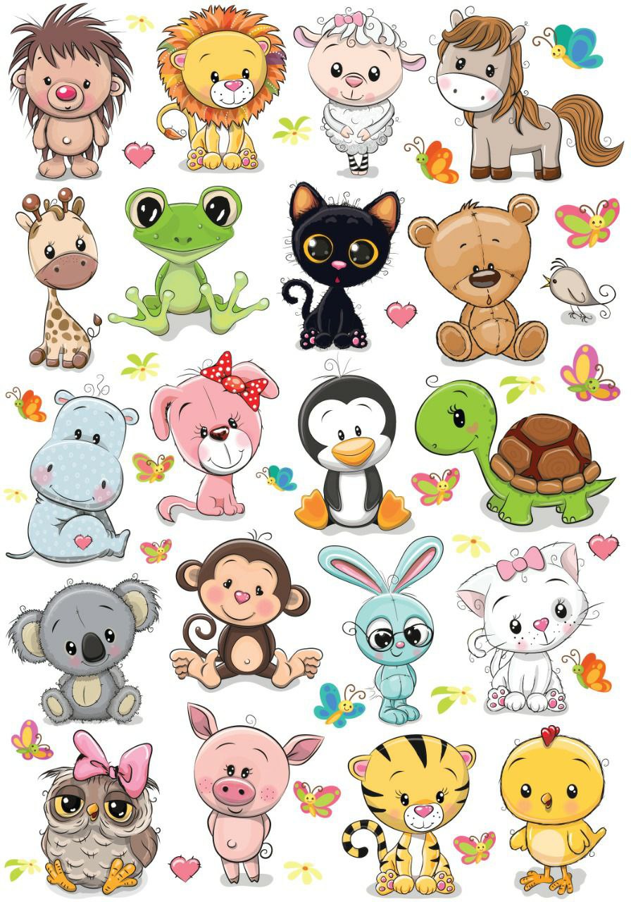 Mix Animals ( Instant Transfer Sheets )