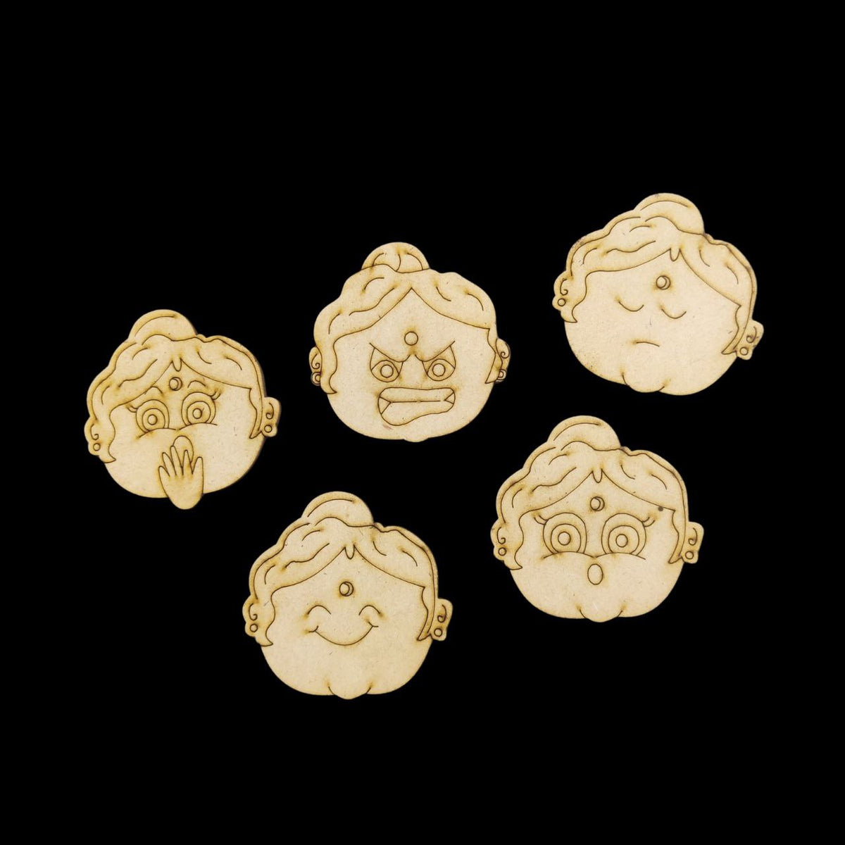 Mom's Facial Emotions ( MDF Premarked Base ) Mothers Day