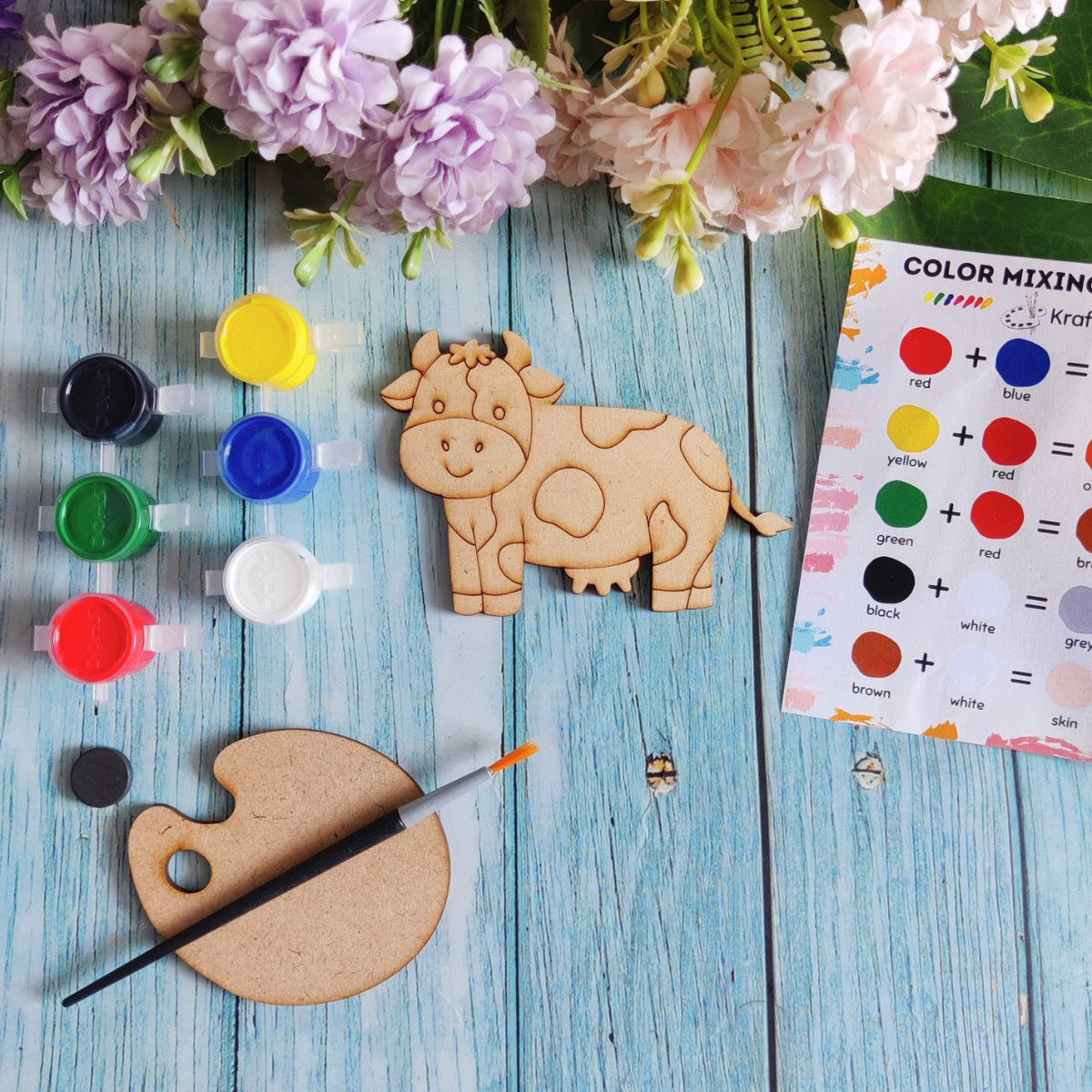 Moo Cow (Fridge Magnet DIY Kit) MDF