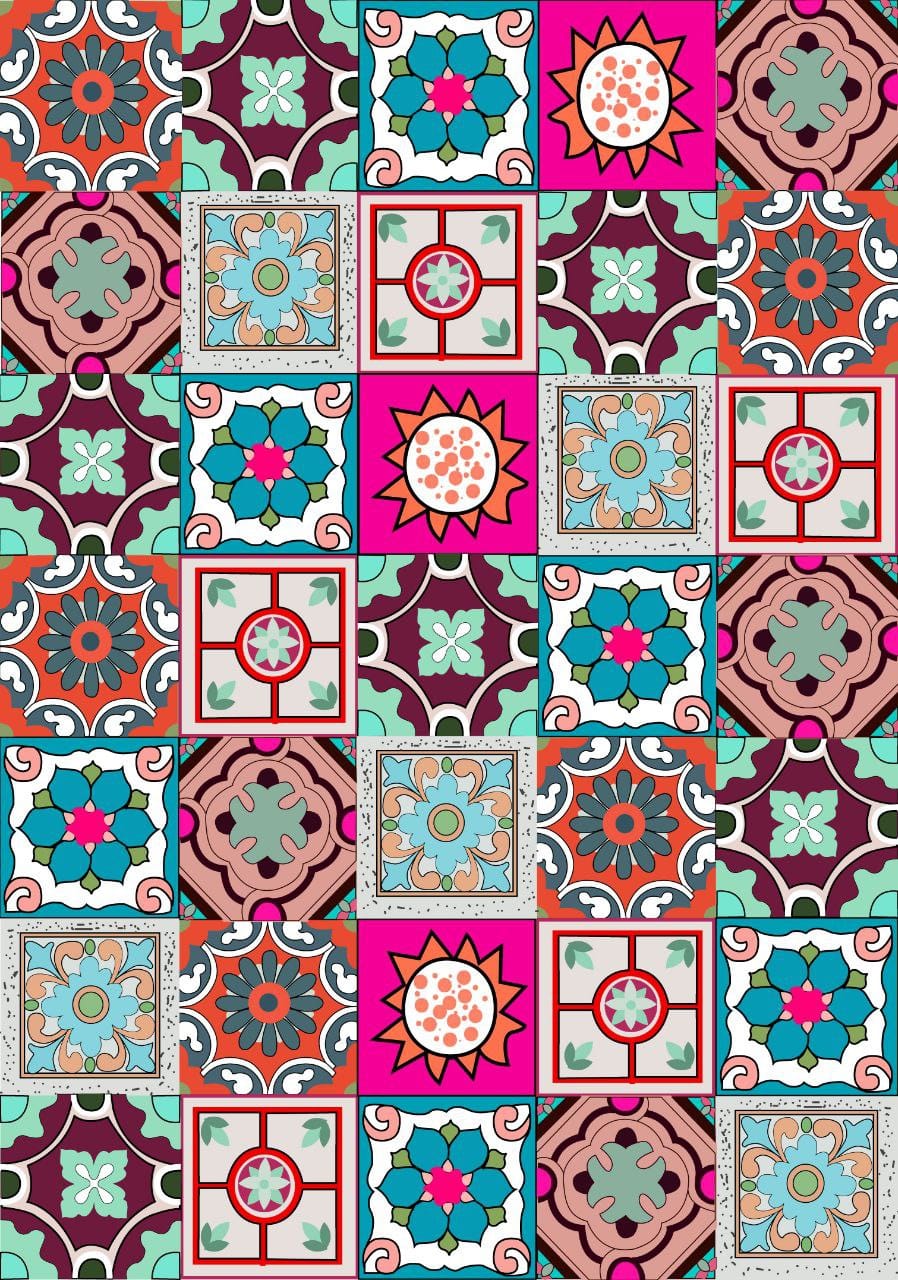 Mosaic Tiles ( Instant Transfer Sheets )