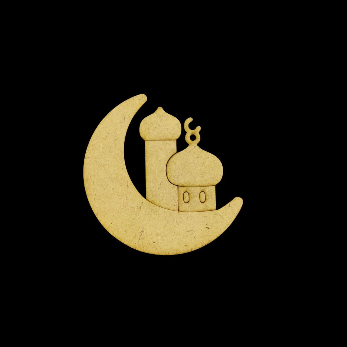 Mosque & crescent moon (MDF Premarked Embellishment) Islamic Collection