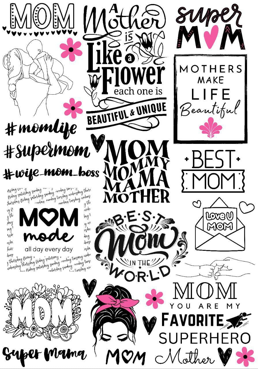Mother's Day Quotes ( Instant Transfer Sheets )