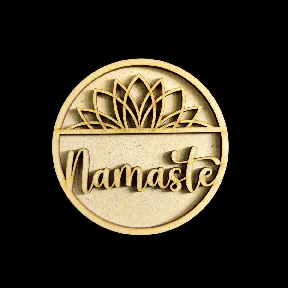Namaste (MDF Wall Decor | Fridge Magnet Base) Festive