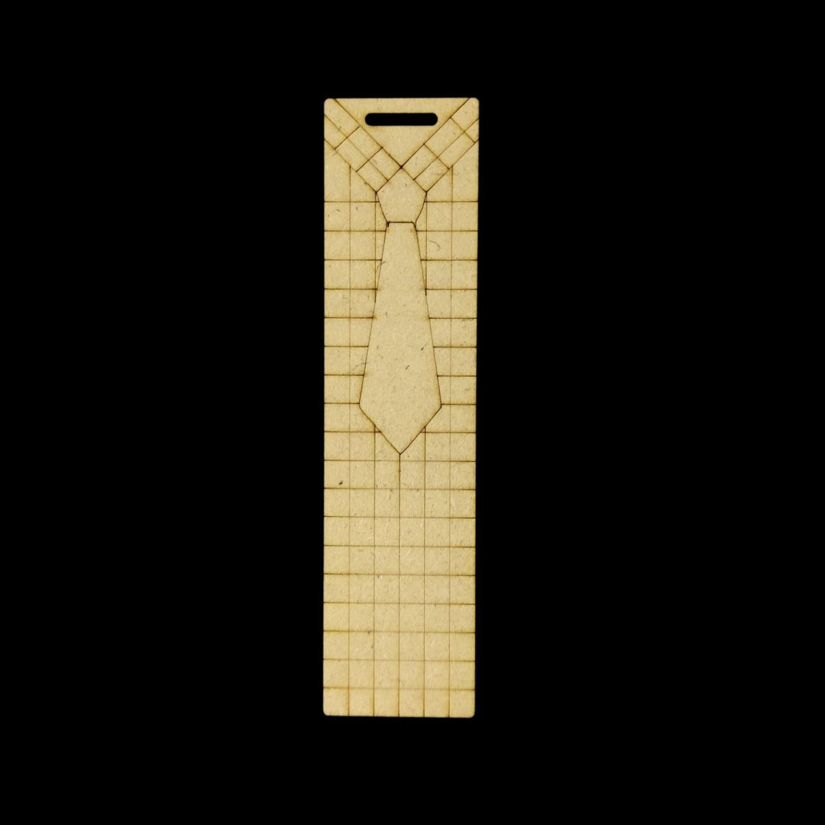 Necktie & Chequered Shirt - MDF Bookmark (Father's Day)