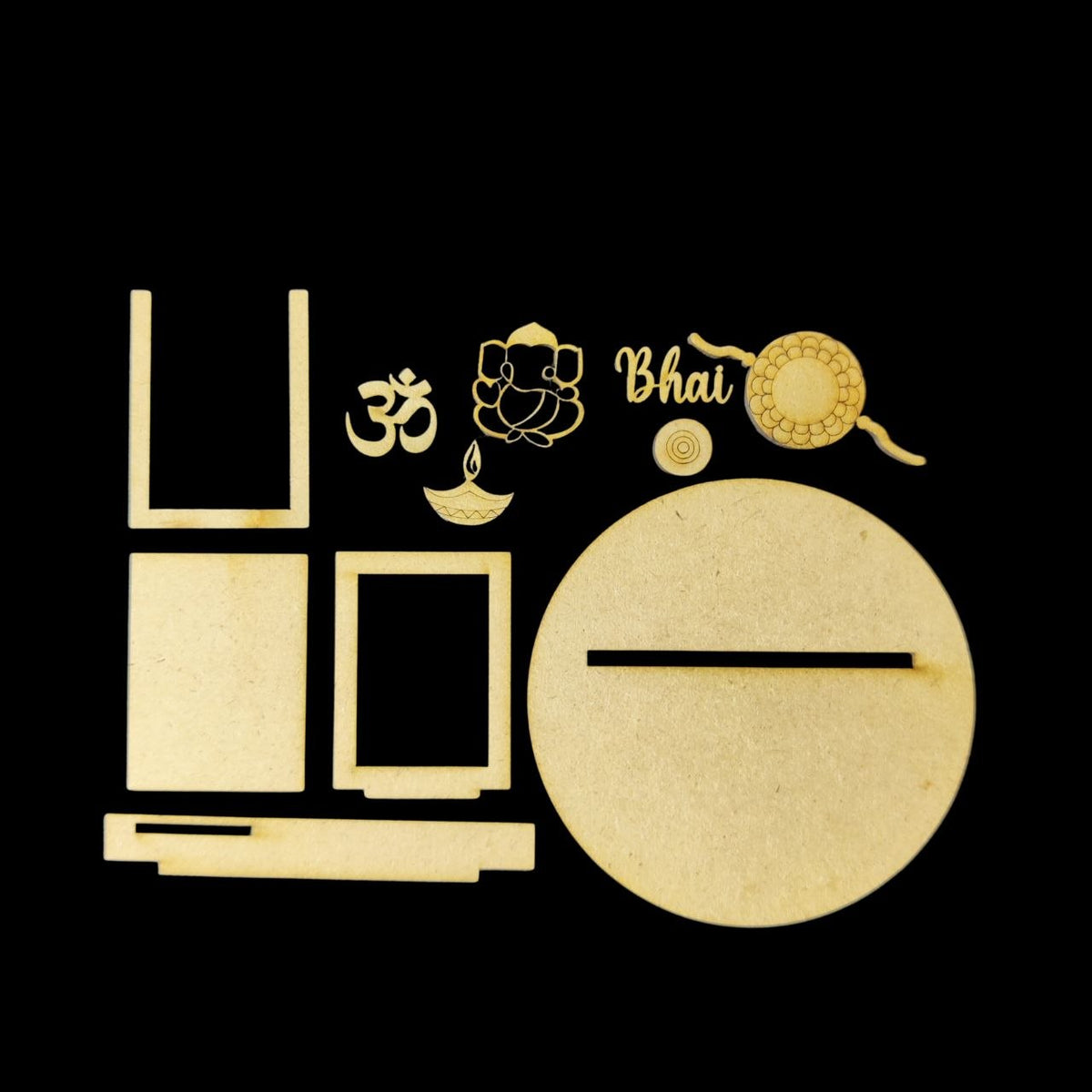 Sanskari Bhai - Miniature Photo Fridge Magnet Base (MDF)