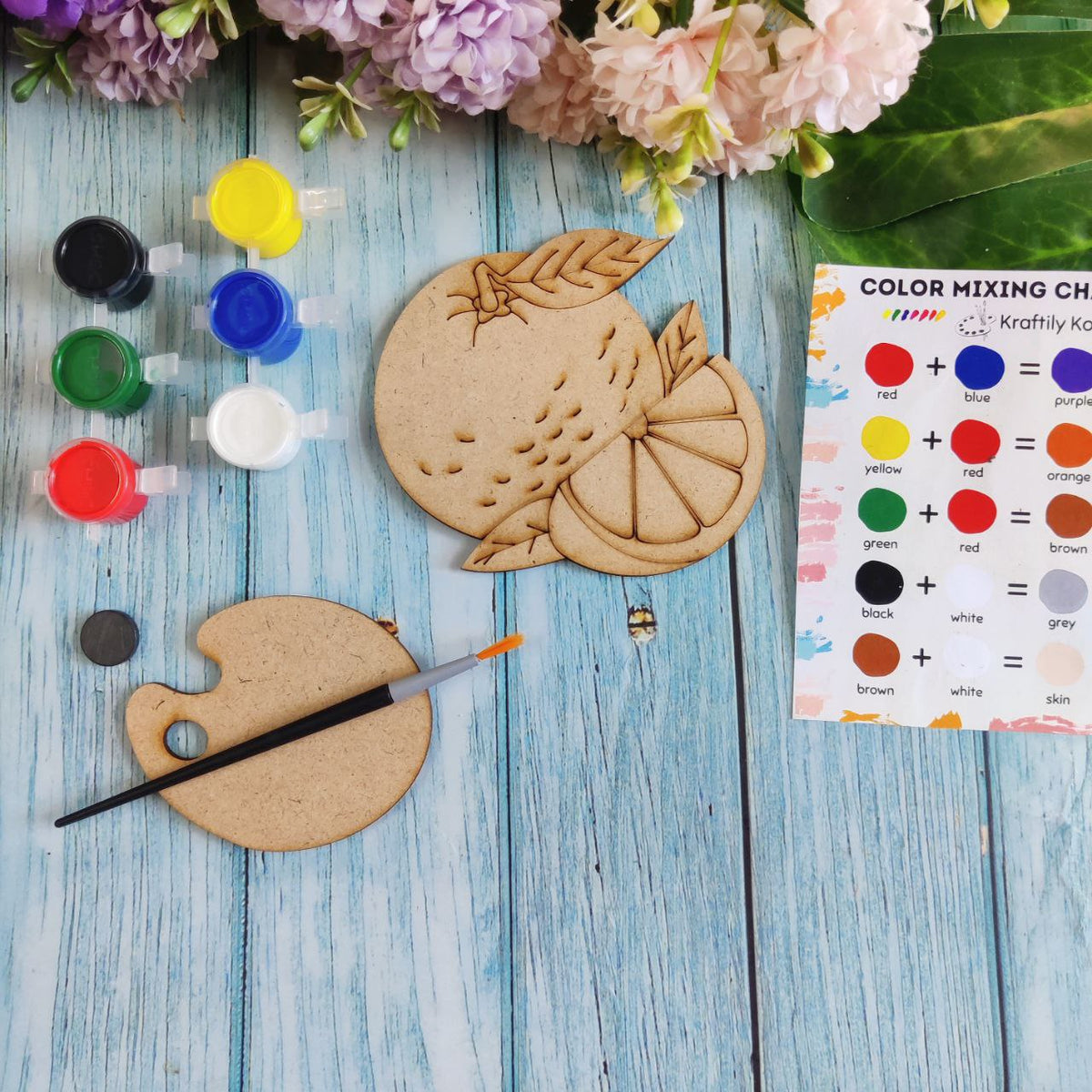 Orange (Fridge Magnet DIY kit) MDF