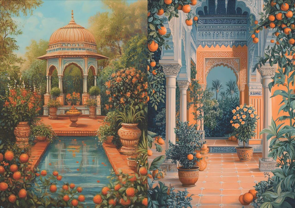 Orange Orchard (2 in 1 - Decoupage Paper)