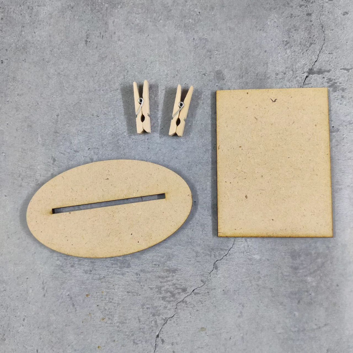 Oval (MDF | Desk Photo | To Do List | Display Stand )