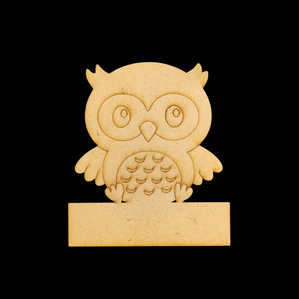 Owl (Mini Name Board - MDF) Personalised
