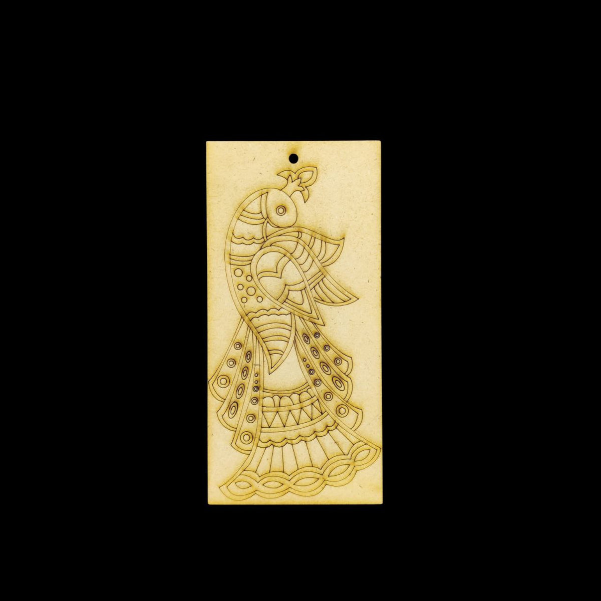 Peacock - Madhubani Art(MDF Bookmark - Folk Art)