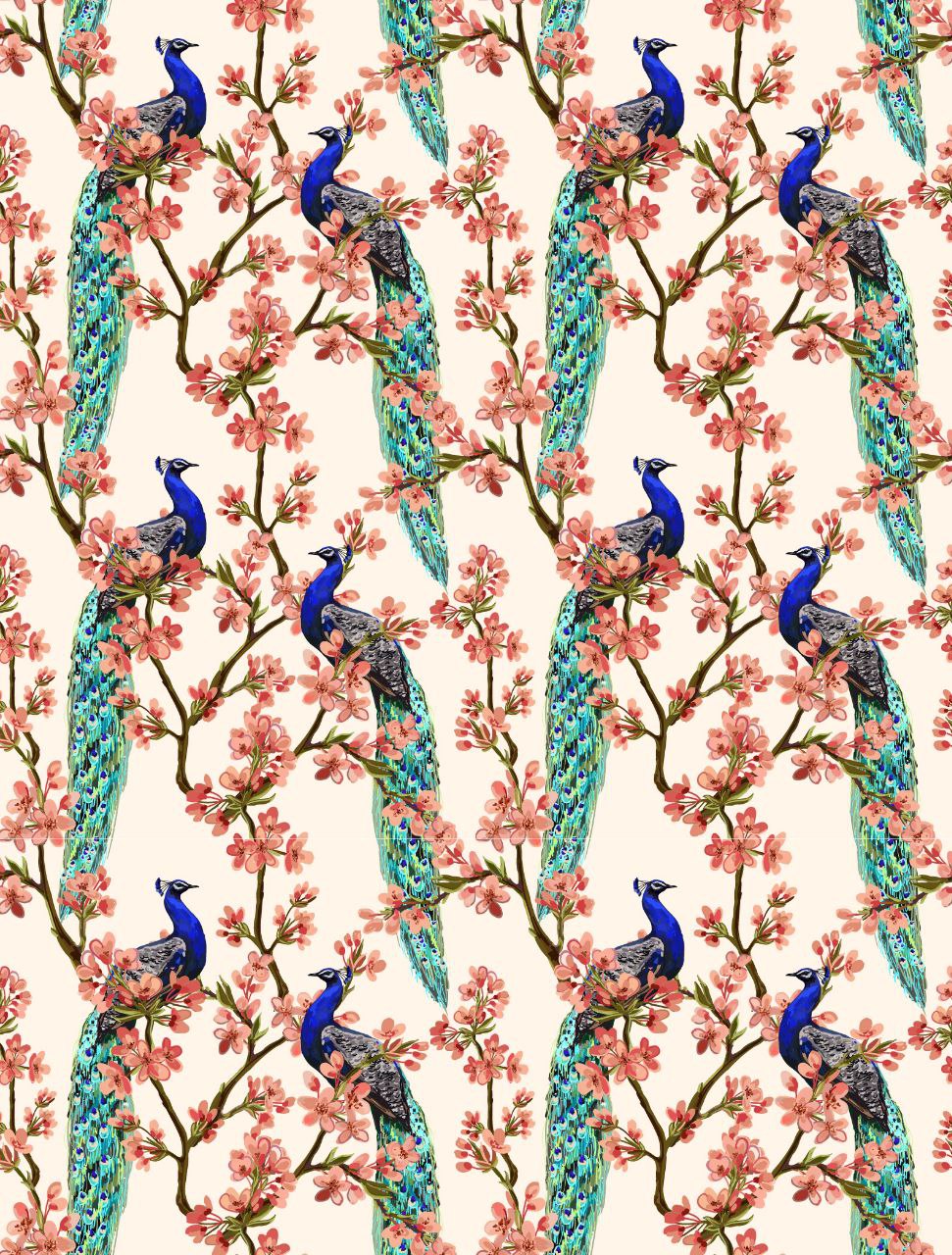Peacock pride ( Pattern ) ( Instant Transfer Sheets )