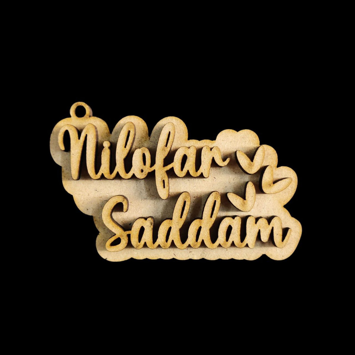 Personalised Couple name Keychain base - Valentine's