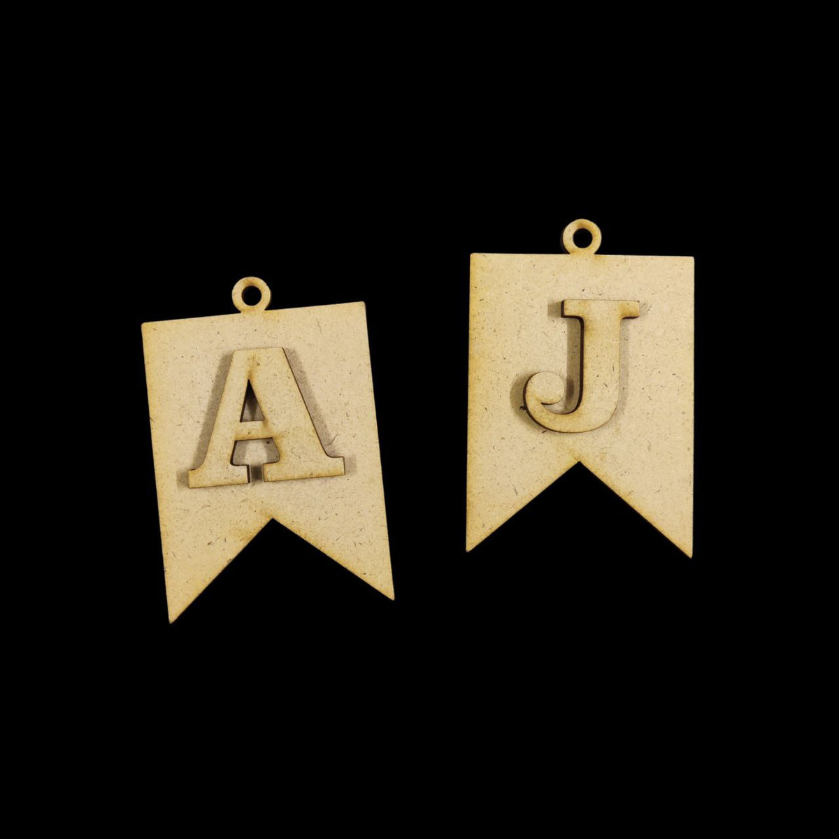 Luggage Bag Tags - Personalised Initial (MDF)