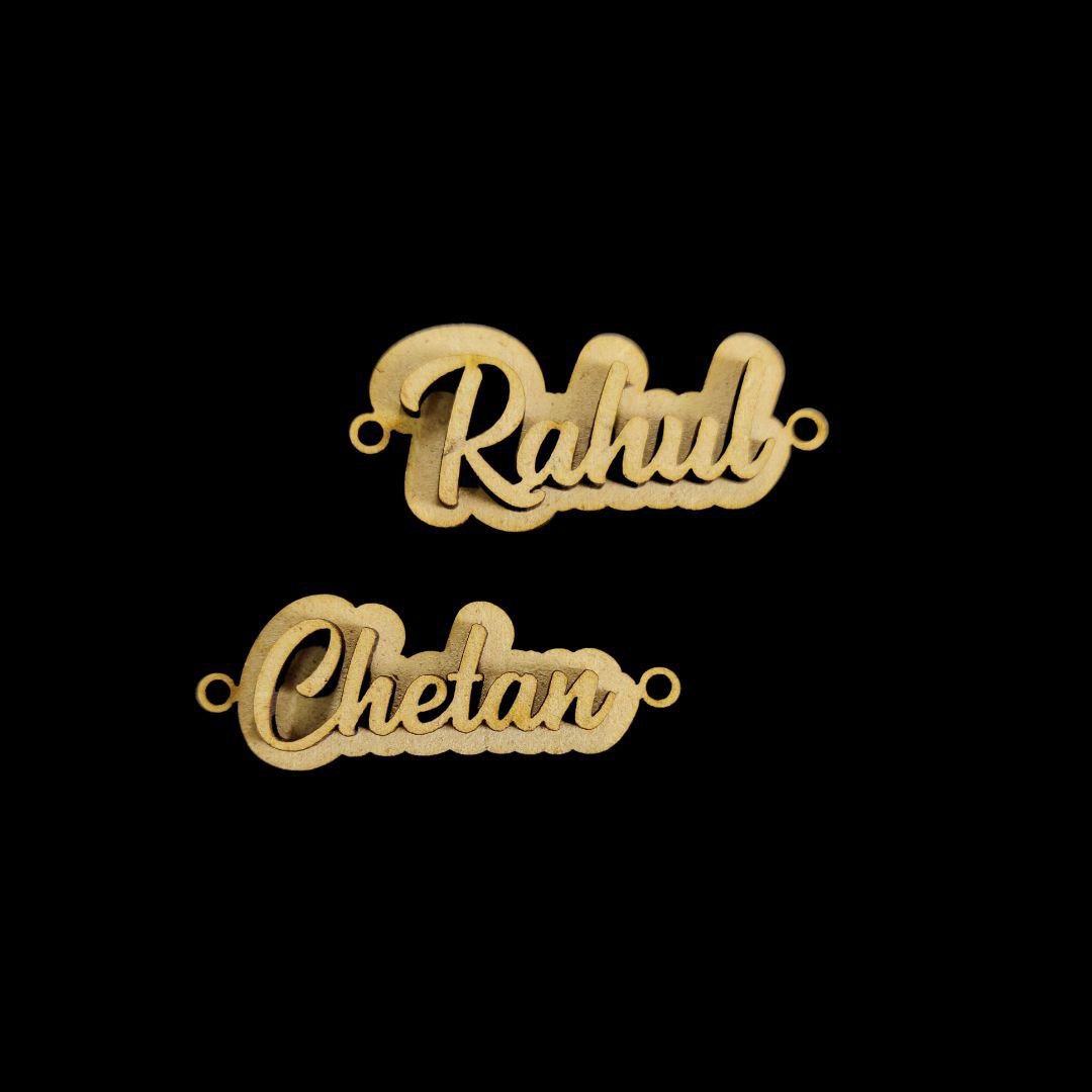 Personalised Name Rakhi base - layered (MDF)