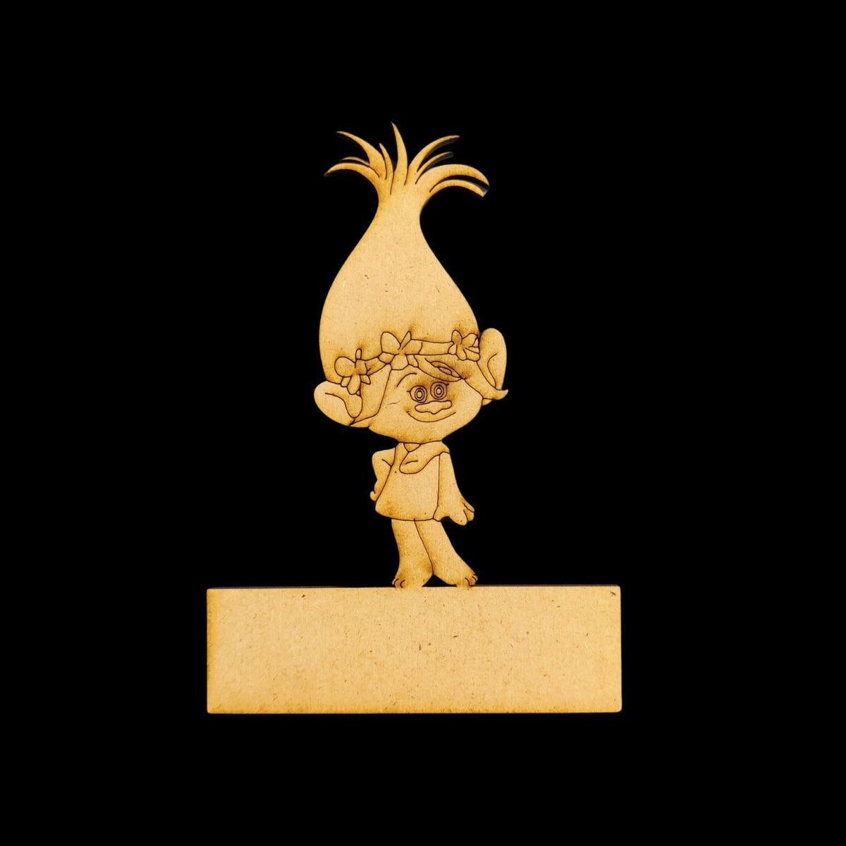 Poppy- Trolls (Mini Name Board - MDF)
