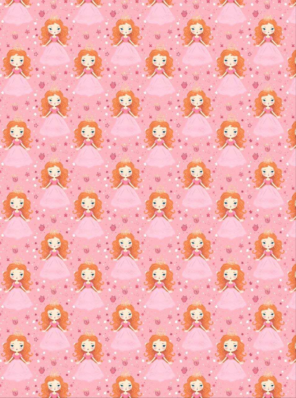 Princess pink - Seamless Pattern (Decoupage Paper)