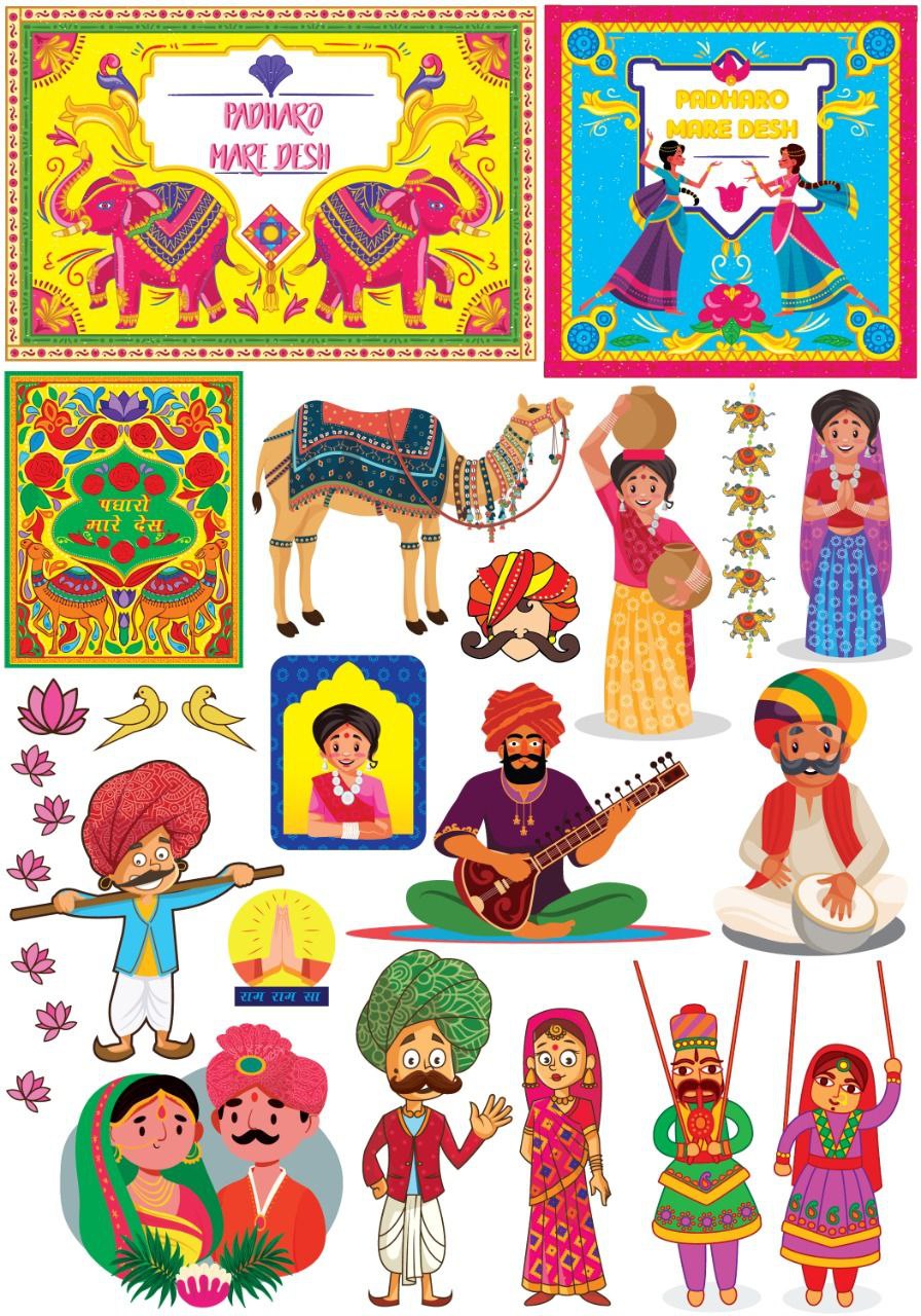 Pure Rajasthani ( Instant Transfer Sheets )