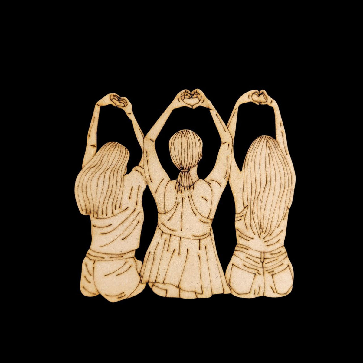 Queens Of Hearts - Friendship (MDF Premarked Base)