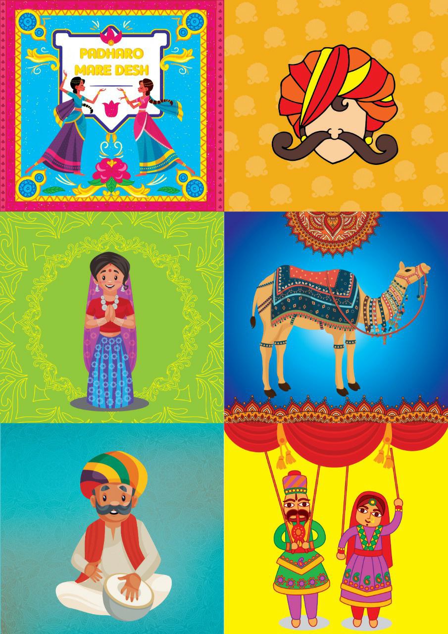 Rajasthani ( Decoupage papers )