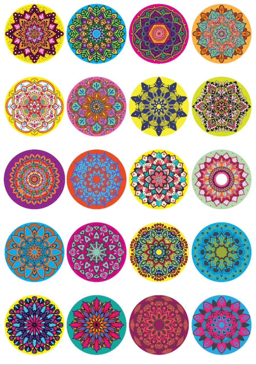 Rakhi mandala ( Instant Transfer sheet )