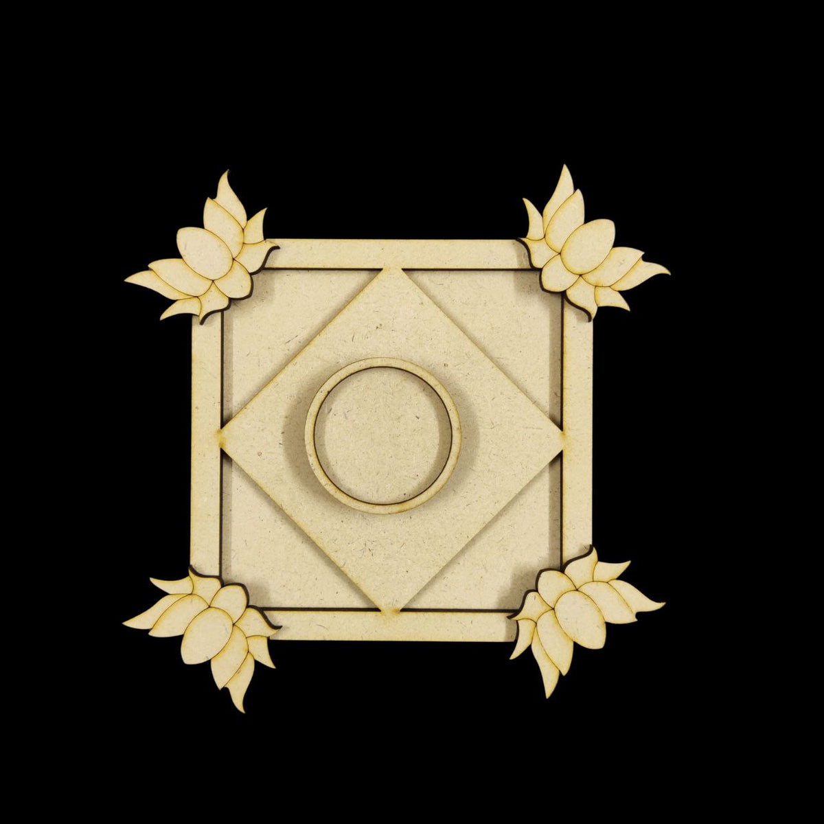 Rangoli Platter 1(MDF) Diwali