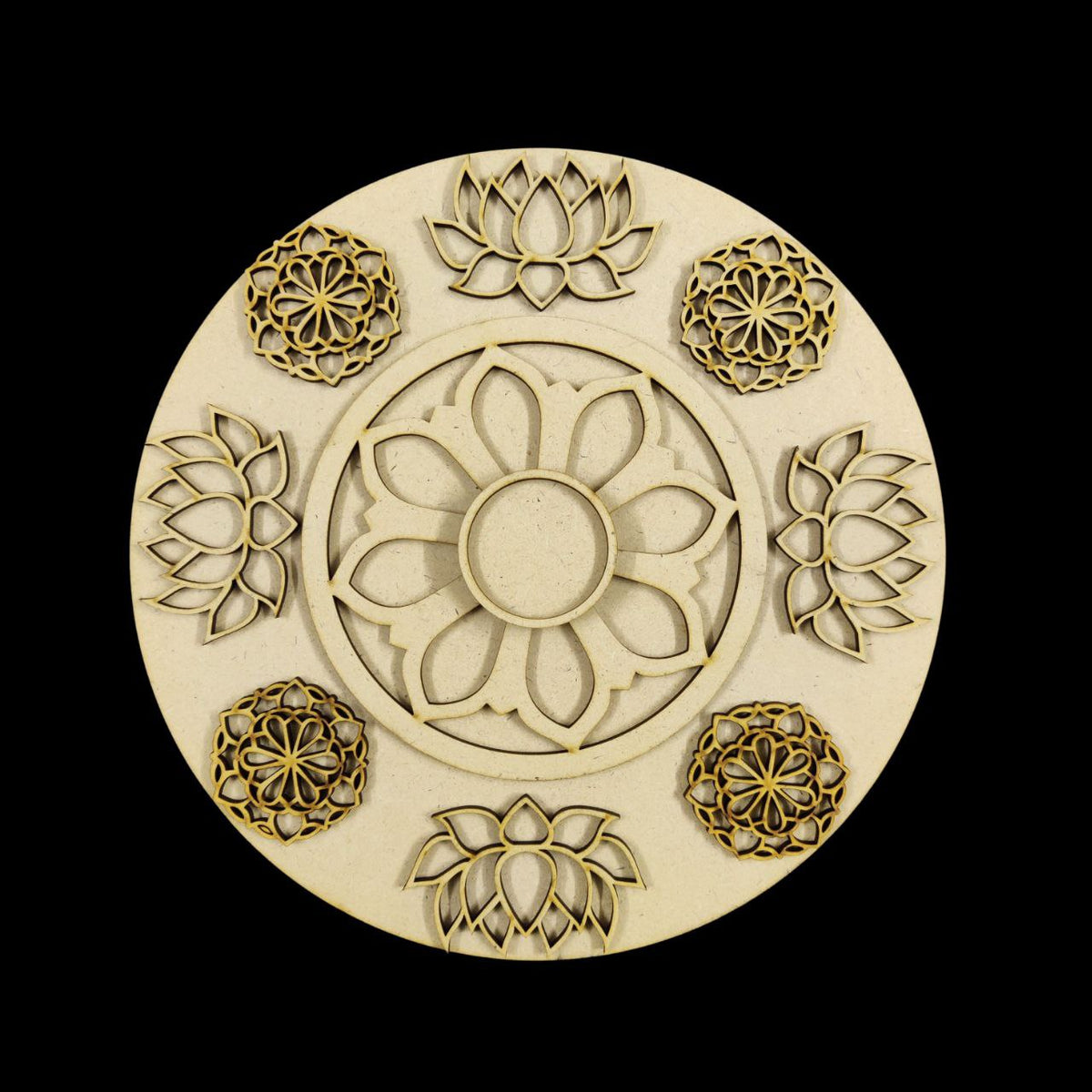 Rangoli Platter 2 (MDF) Diwali