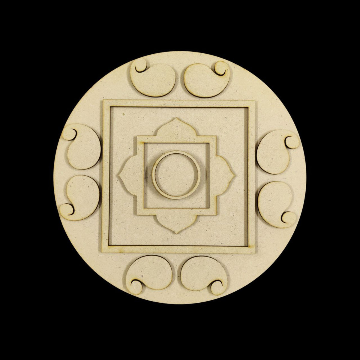 Rangoli Platter 3(MDF) Diwali