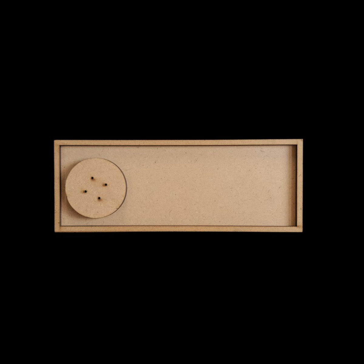 Rectangle Agarbatti-Incense Stick & Tealight Holder (MDF Festive)