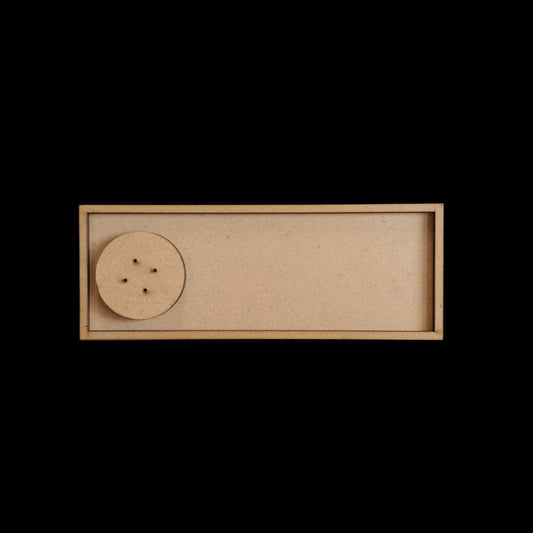 Rectangle Agarbatti-Incense Stick & Tealight Holder (MDF Festive)