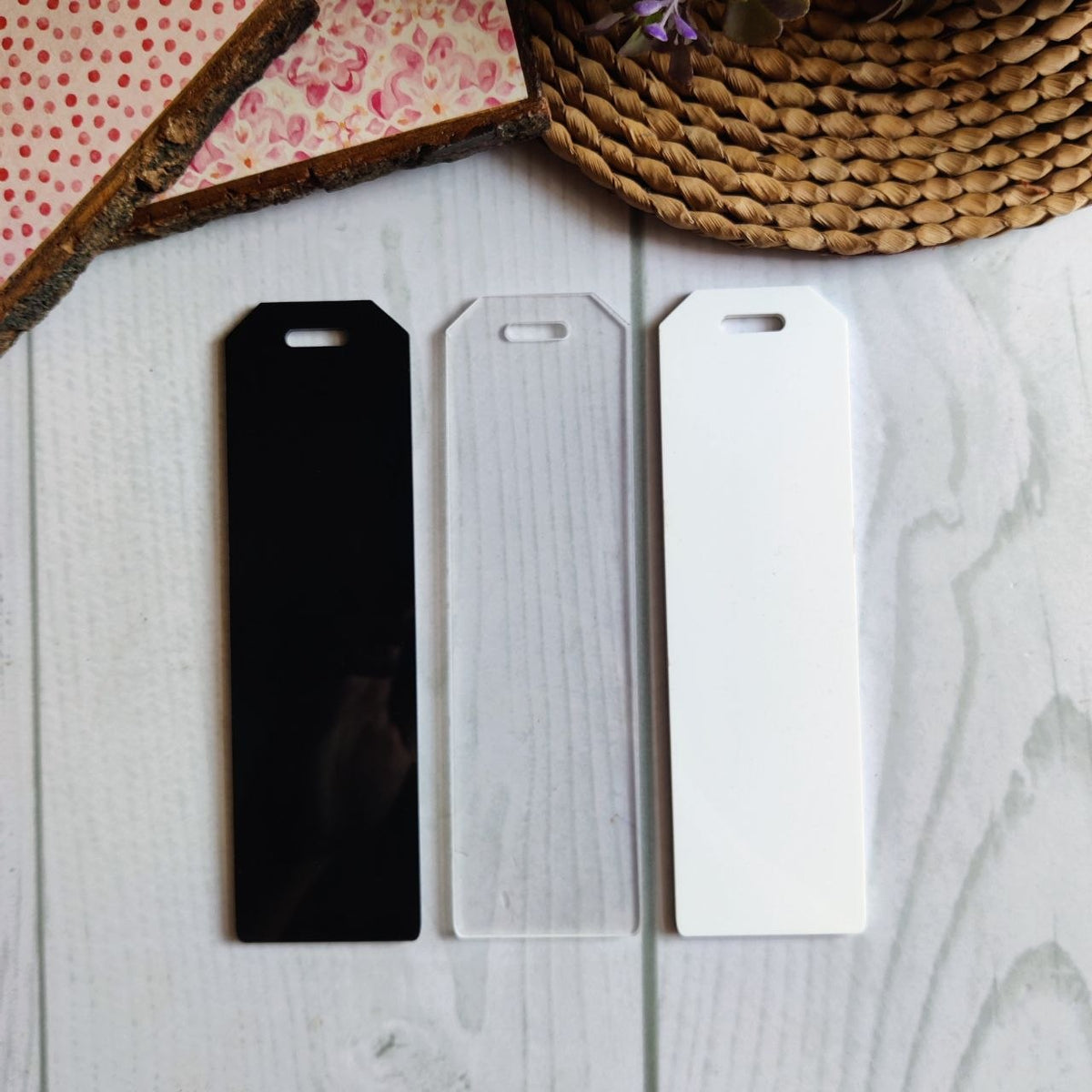 Rectangle Notched Mini Bookmark Acrylic