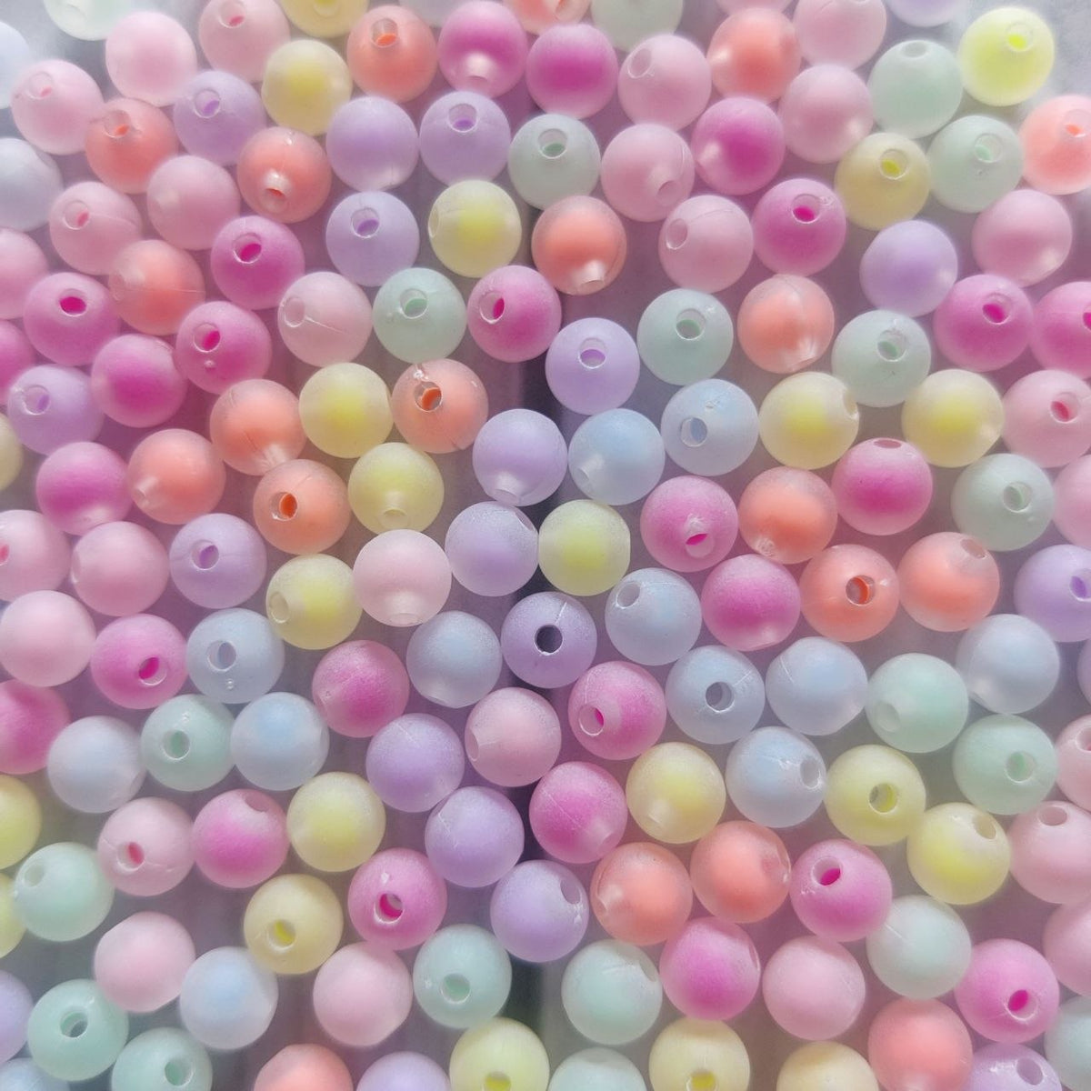 Round Balls - Colourful Plastic Beads