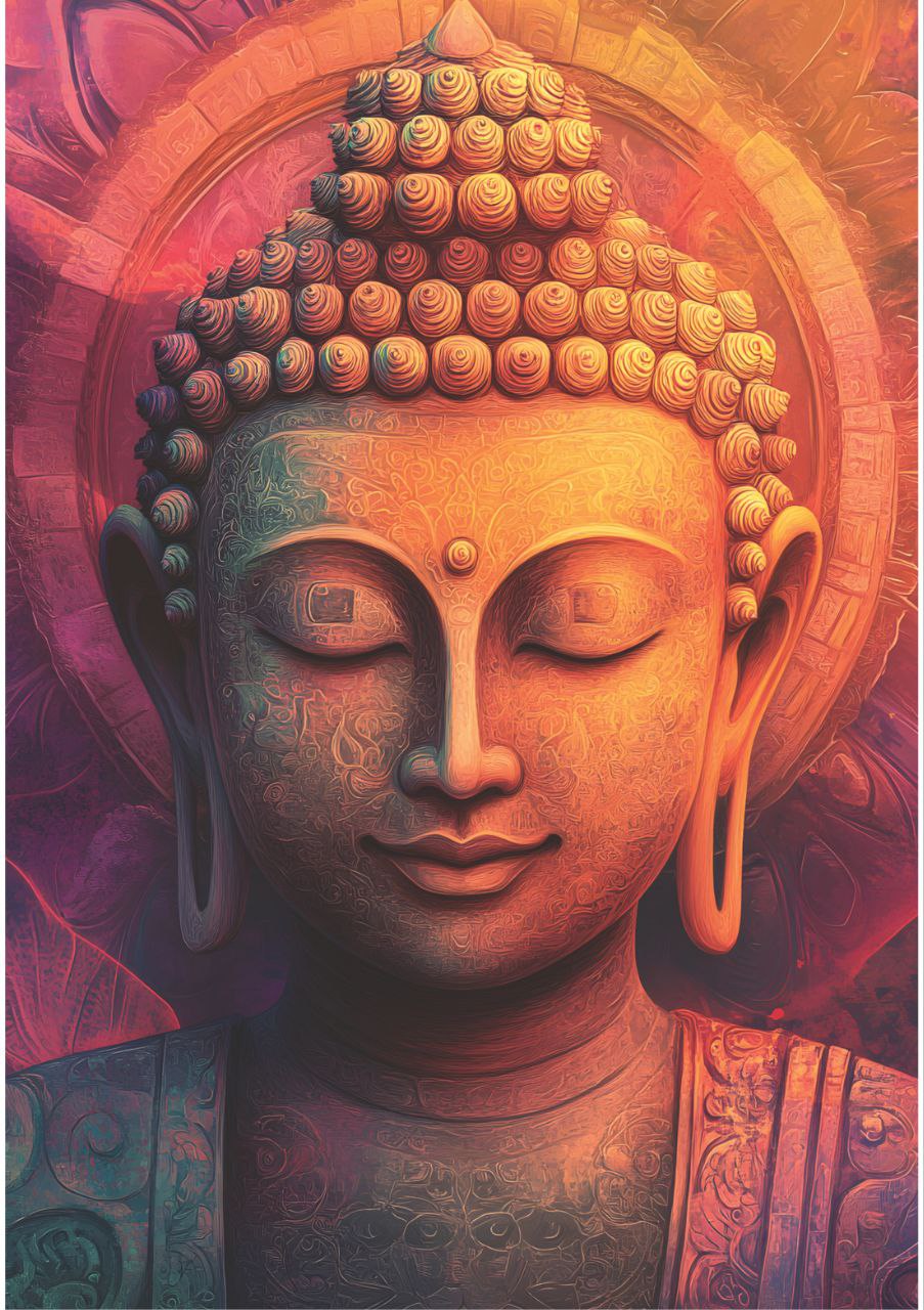 Royal Buddha (Full Size - Decoupage Paper)